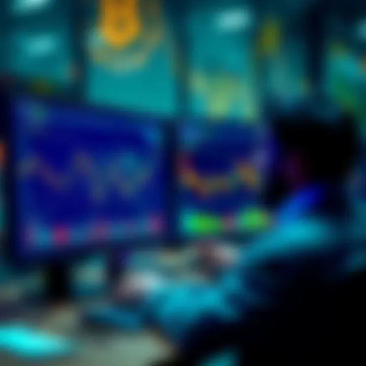 A person looking at Bitcoin charts on a computer, weighing the decision to sell assets due to market greed.