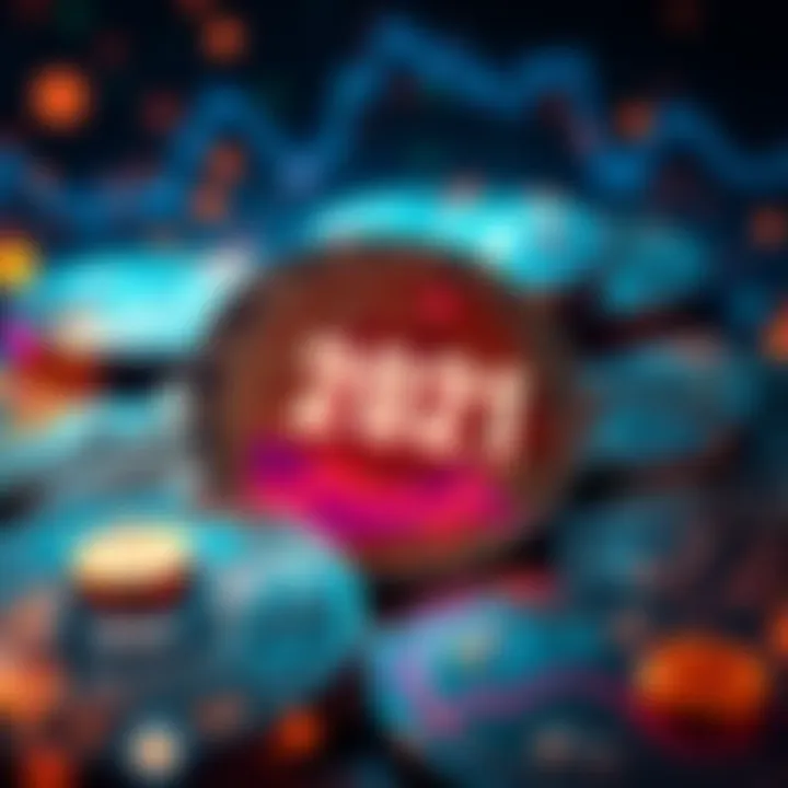 A visual representation of Bitcoin coins with a price tag showing 2021 pricing, symbolizing a new chance for investors.