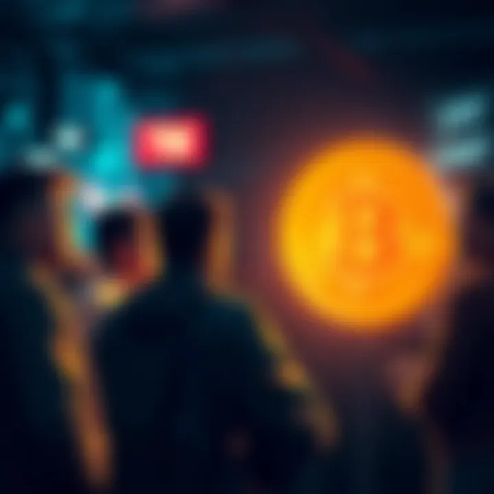 A group of people discussing and sharing their experiences about Bitcoin investments