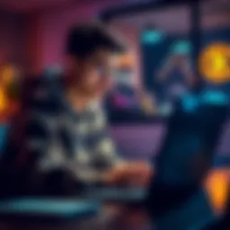 A student with a small budget looking at Bitcoin investment options on a laptop.