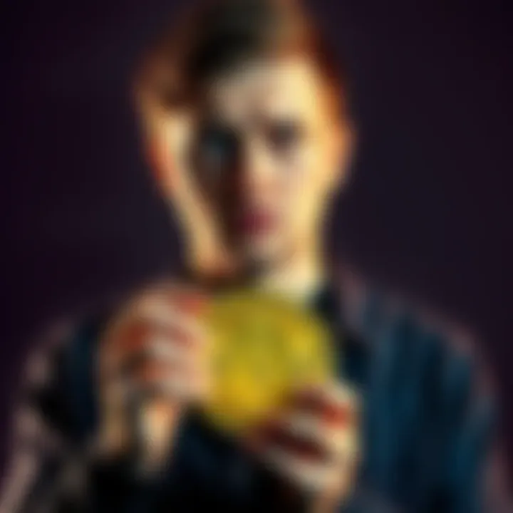 A person looking worried while holding a bitcoin symbol, representing the shift from belief to skepticism about cryptocurrency