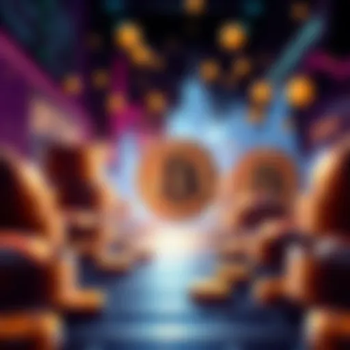 Illustration of Bitcoin coins moving away from digital exchanges, indicating a shift in market trends and user behavior