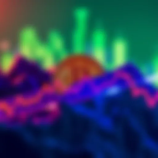 Graph showing Bitcoin price decline with a bear symbol