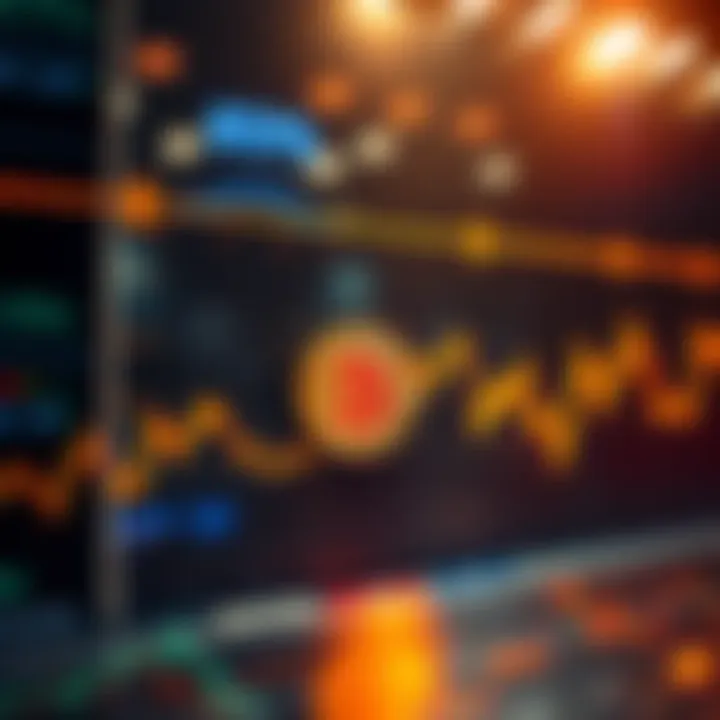 A graph showing the decline of Bitcoin's value by 7%, signaling market concerns among investors.