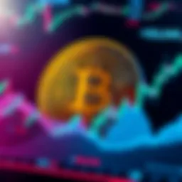 A digital representation of 20 million bitcoins surrounded by a fluctuating market graph, illustrating the impact on the cryptocurrency market and investor sentiment.