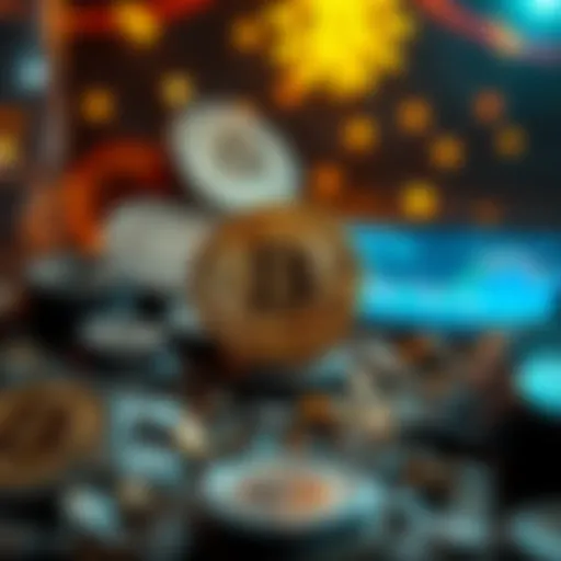 A visual representation of the 20 millionth Bitcoin being mined, with a celebratory atmosphere and digital graphics showing the Bitcoin symbol and market charts.