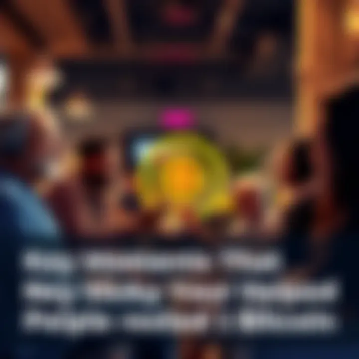 A group of diverse individuals sharing stories about their understanding of Bitcoin in a casual setting