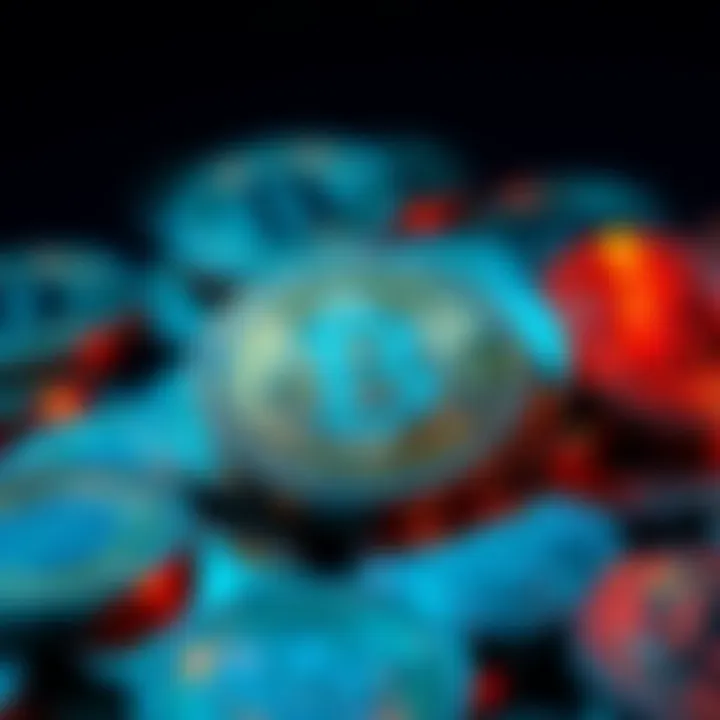 A visual representation of Bitcoin coins with a majority portion highlighted, symbolizing individual investors holding 66.1% of Bitcoin.