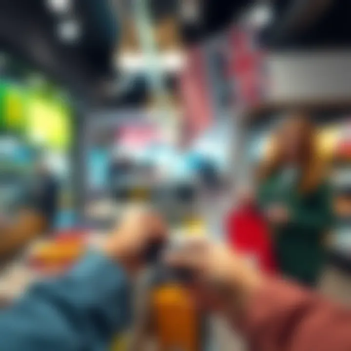 Bitcoin Payment at a Local Store A person using a smartphone to pay with Bitcoin at a shop in Australia