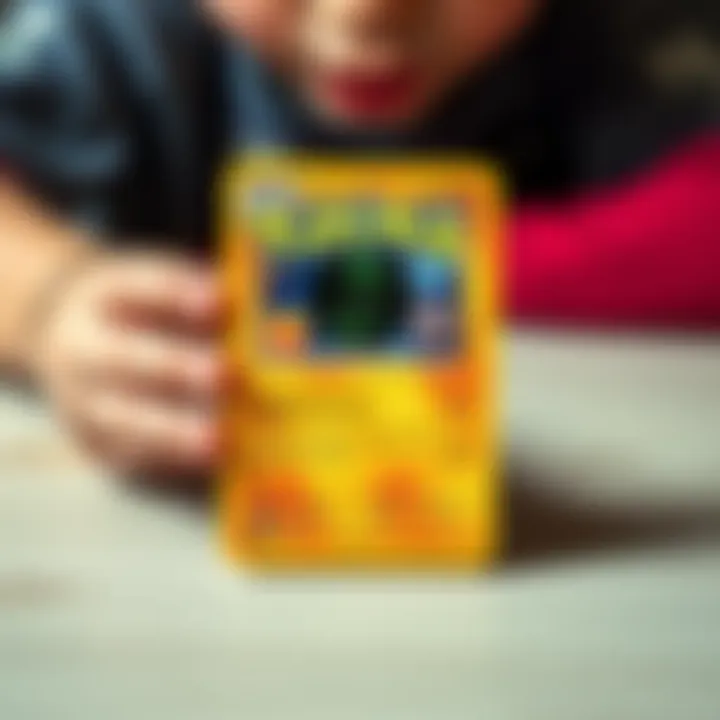 Bitcoin-themed Pokémon card for a child A colorful Pokémon card featuring Bitcoin symbols, designed for a young child, with playful graphics that teach about cryptocurrency.