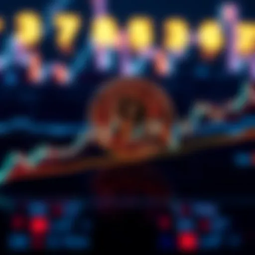 A Bitcoin price chart illustrating fluctuations and a support level near $65K amidst market uncertainties.