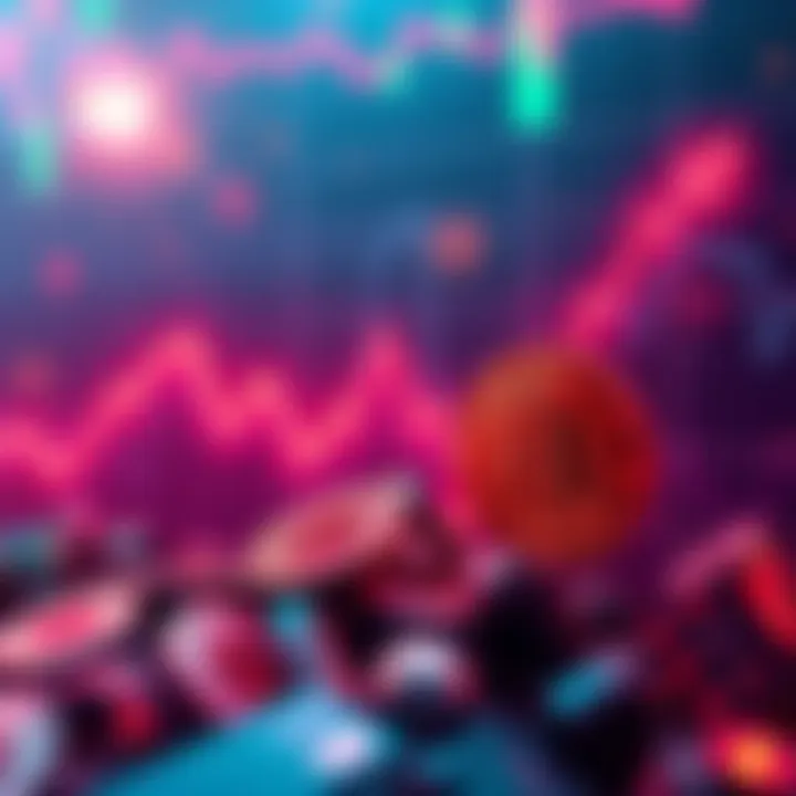 A downward trend graph showing the sharp decline of Bitcoin's value over recent months, symbolizing market challenges.