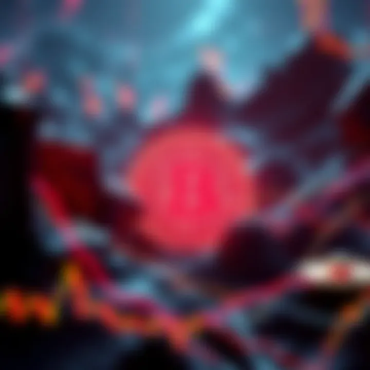 A graphic showing the decline of Bitcoin's price from $120,000 to $89,000, with indicators of market challenges.