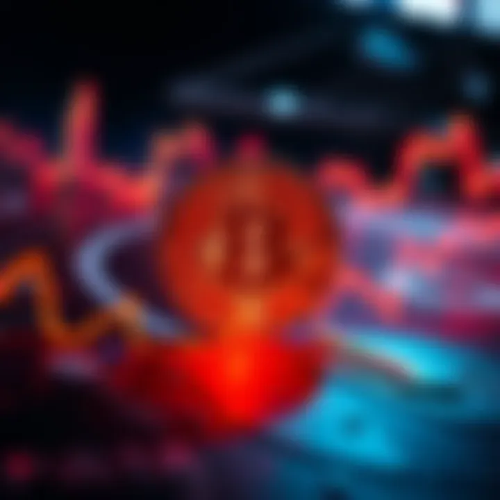 Bitcoin Price Drop A graphic showing the Bitcoin logo with a downward arrow and a dramatic price drop indicator, reflecting the recent $40,000 decrease.