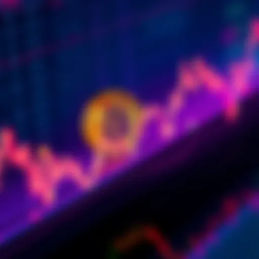 A chart showing Bitcoin's 12% decline, contrasting with rising stock market trends, highlighting investor concerns about cryptocurrency stability.