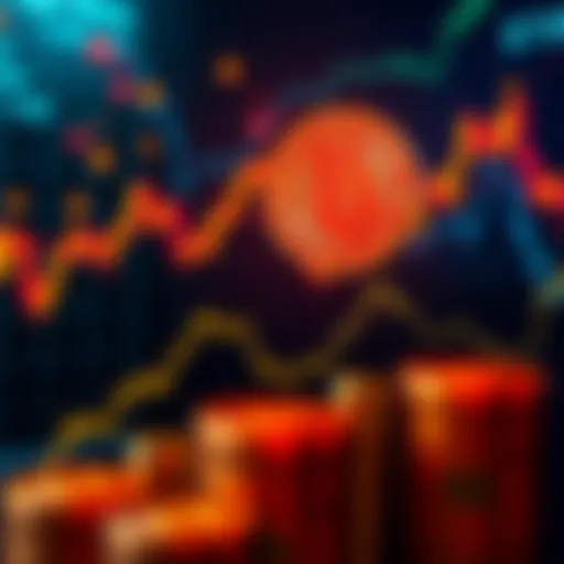 Chart displaying Bitcoin price predictions with a current value of $73k and rising trends shown