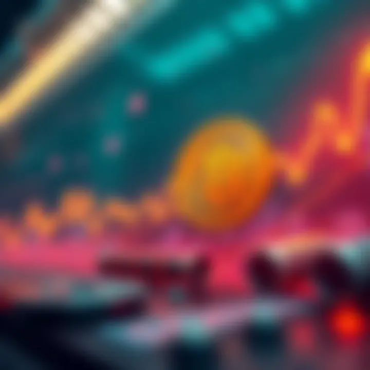A graphic showing Bitcoin's price chart with an upward trend and a target of $300,000