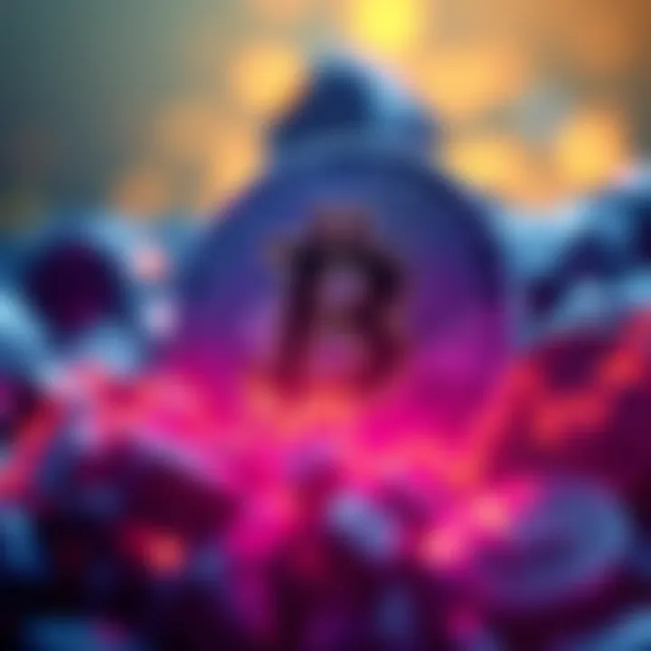 Bitcoin symbol with an upward trending graph, indicating a rise above $10,000 after a recent low.