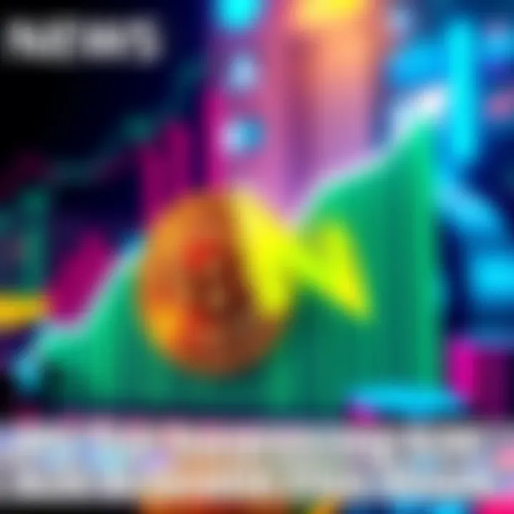 A digital representation of Bitcoin profits showing an upward trend with a $26 gain highlighted.