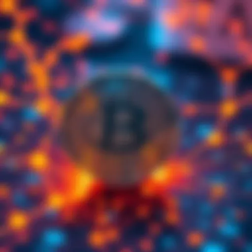 A digital representation of Bitcoin's first quantum-resistant transaction, showing cryptographic symbols and a secure network graphic.
