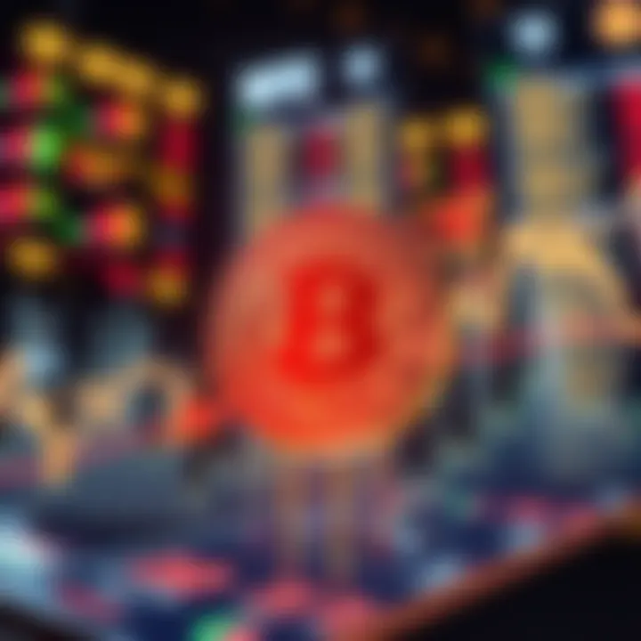 A graphic showing Bitcoin symbol with arrows indicating growth and utility beyond market trends