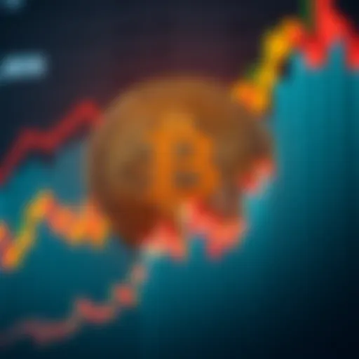 A Bitcoin logo against a backdrop of a rising price chart, symbolizing Bitcoin's recent growth and the silence of its critics.