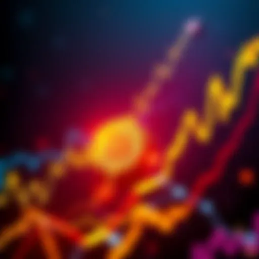 A graph showing Bitcoin's price climbing despite economic challenges, symbolizing market resilience.