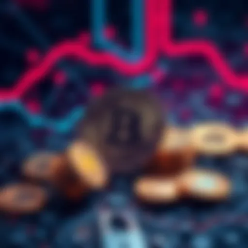 A visual representation of Bitcoin staking, showing coins locked in a secure on-chain process, symbolizing investment security and yield generation.