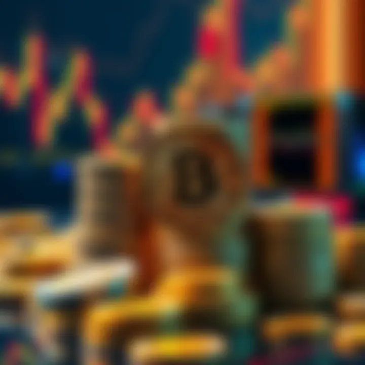 A graphic representation of Bitcoin coins stacked, symbolizing Michael Saylor's accumulation strategy and the impact on market supply.