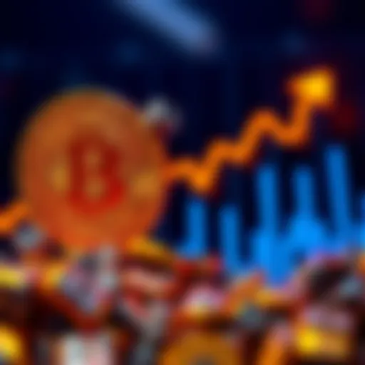 Bitcoin reaching a new high of $91,000 with a graph showing an upward trend.