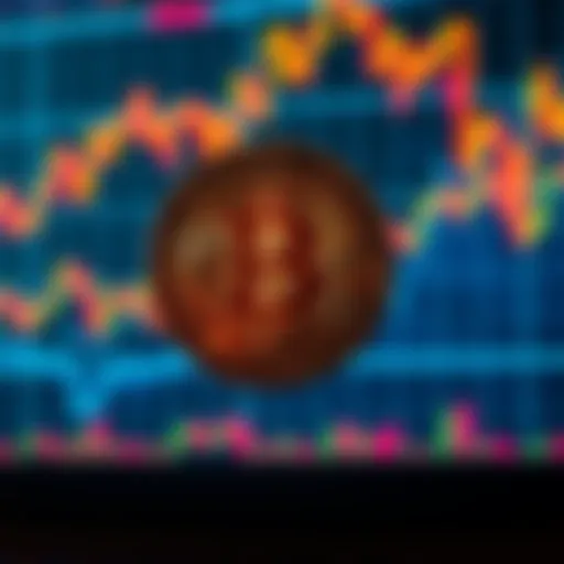 A glowing Bitcoin symbol against a backdrop of fluctuating cryptocurrency charts, representing its market dominance in 2026.