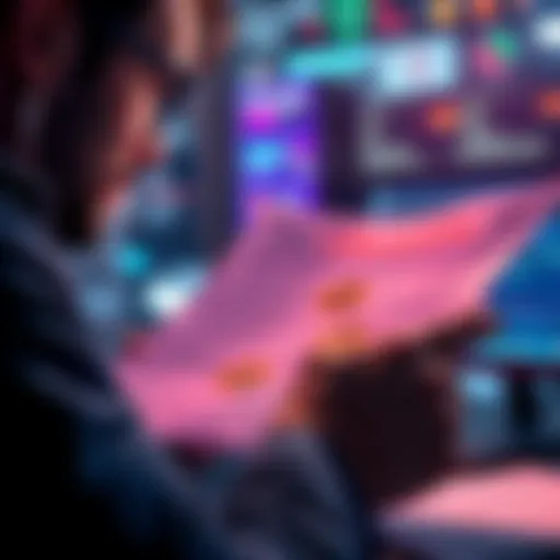 Person reviewing Bitcoin sales and tax forms, highlighting 1099-DA concerns