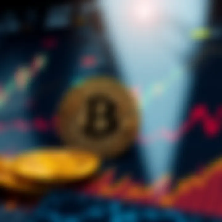 Visual representation of Bitcoin trends with graphs and charts