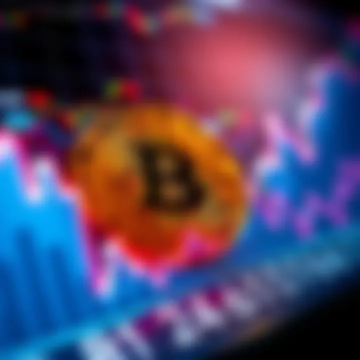 A graph showing Bitcoin price trends with upward movement and market predictions for 2026