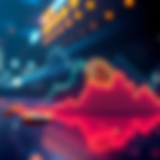 Graph showing a drop in Bitcoin's value, illustrating a significant decrease over the past year.