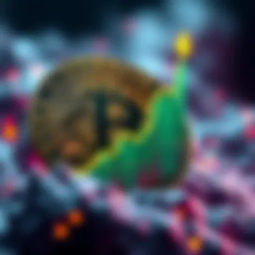 Bitcoin logo with a rising graph reflecting its price increase to $86,000