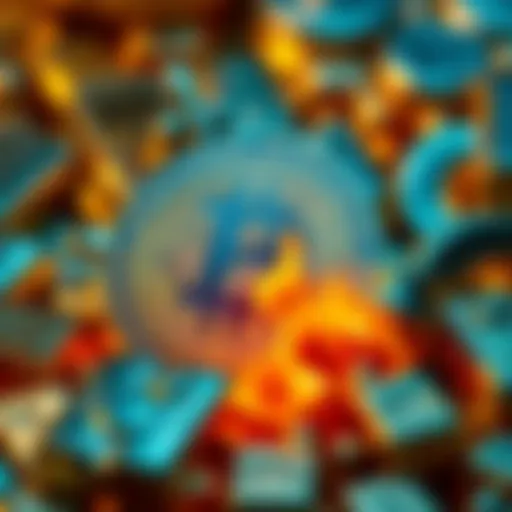 Bitcoin logo with gold and silver bars in the background, symbolizing its rise over traditional precious metals