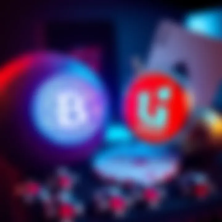 Bitcoin and USDT comparison A graphic showing Bitcoin and USDT logos with sports betting elements like a football and cards in the background