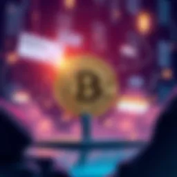 Illustration showing Bitcoin transactions with Replace-by-fee option highlighted, depicting valid and invalid transactions