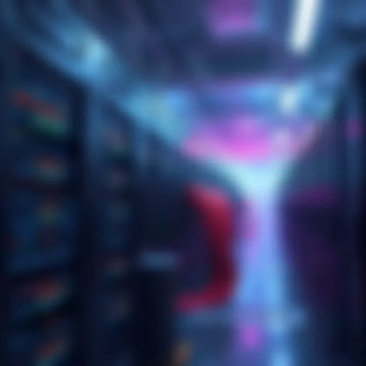 Bitfarms facility with servers, indicating a shift from Bitcoin mining to AI operations