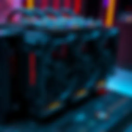 The Bitmain Antminer X9 ASIC miner designed for Monero with visible cooling fans and hardware components.