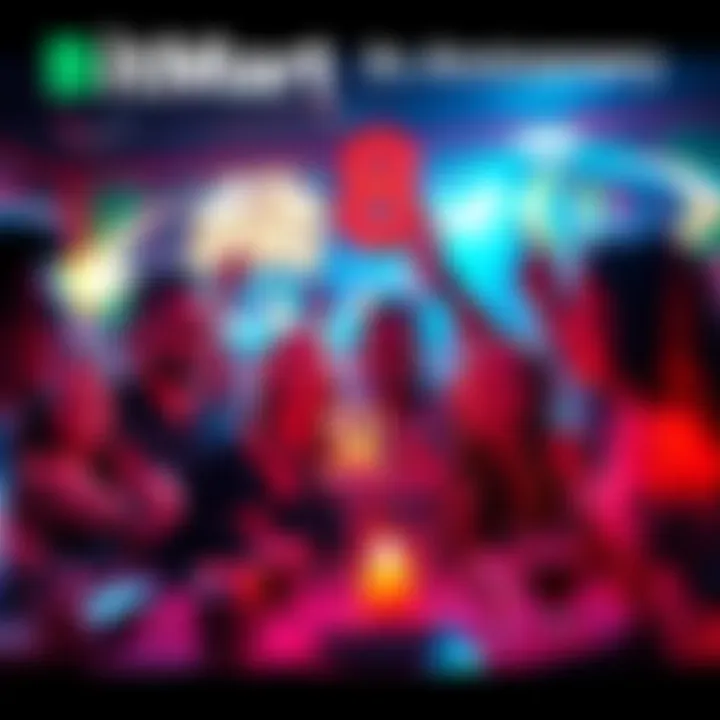 People celebrating BitMart's 8th anniversary with laughter and joy at a festive event