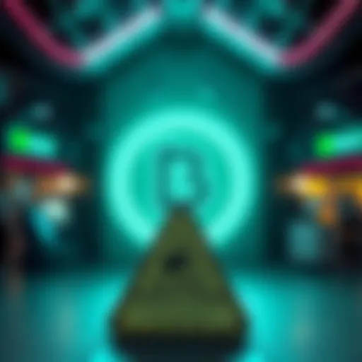 Graphic showing BitMart logo with a token swap symbol and a warning sign about the suspension of PEOG features