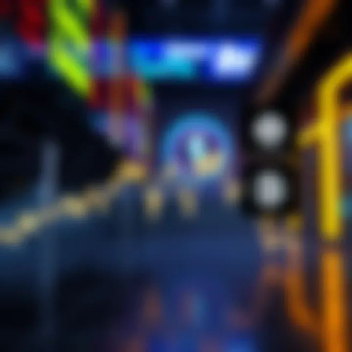 A graphic showing a downward trend in cryptocurrency values with BlackRock's logo in the corner.