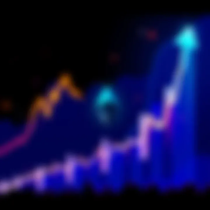 Illustration of a financial graph showing Ethereum growth with staking yields, emphasizing investment returns.