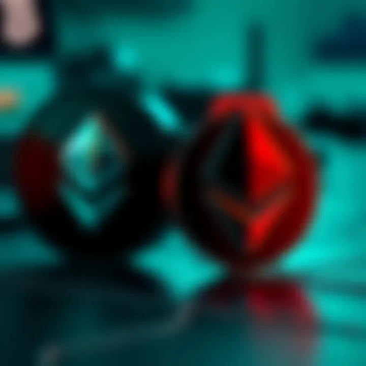 BlackRock Supports Ethereum BlackRock logo alongside Ethereum logo, symbolizing strong support for Ethereum in tokenization