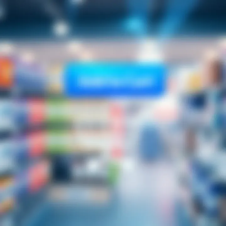 A blue 'Add to Cart' button displayed prominently on a shopping interface, showcasing a modern design for improved shopping experience.