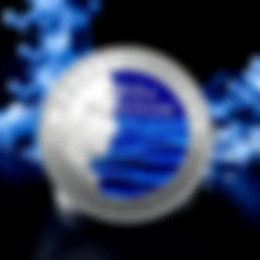 The 2021 Bluenose 10c coin featuring two shades of blue in its water design, celebrating its 100th anniversary.