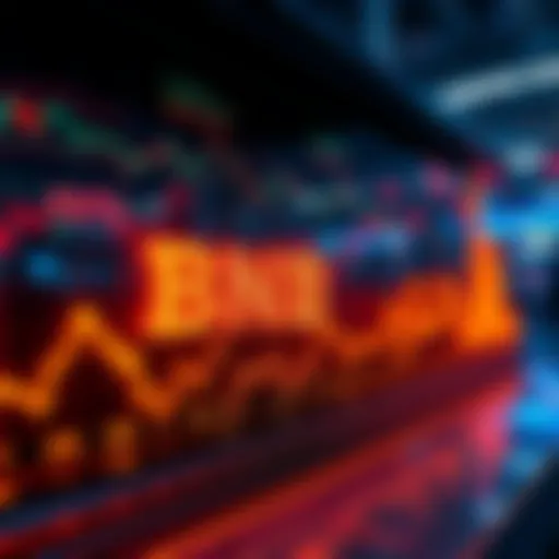 BNB Chain Tokenized Stocks Leading Chart A visual representation of BNB Chain leading in tokenized stocks with high volume and holder count, showcasing a rising graph and stock symbols.