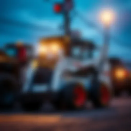 A Bobcat 300 being used for various tasks, showcasing its adaptability beyond hotspot features.